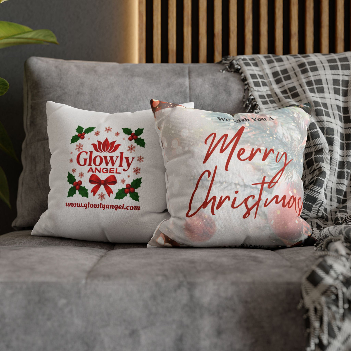 GLOWLYANGEL Christmas Pillowcase