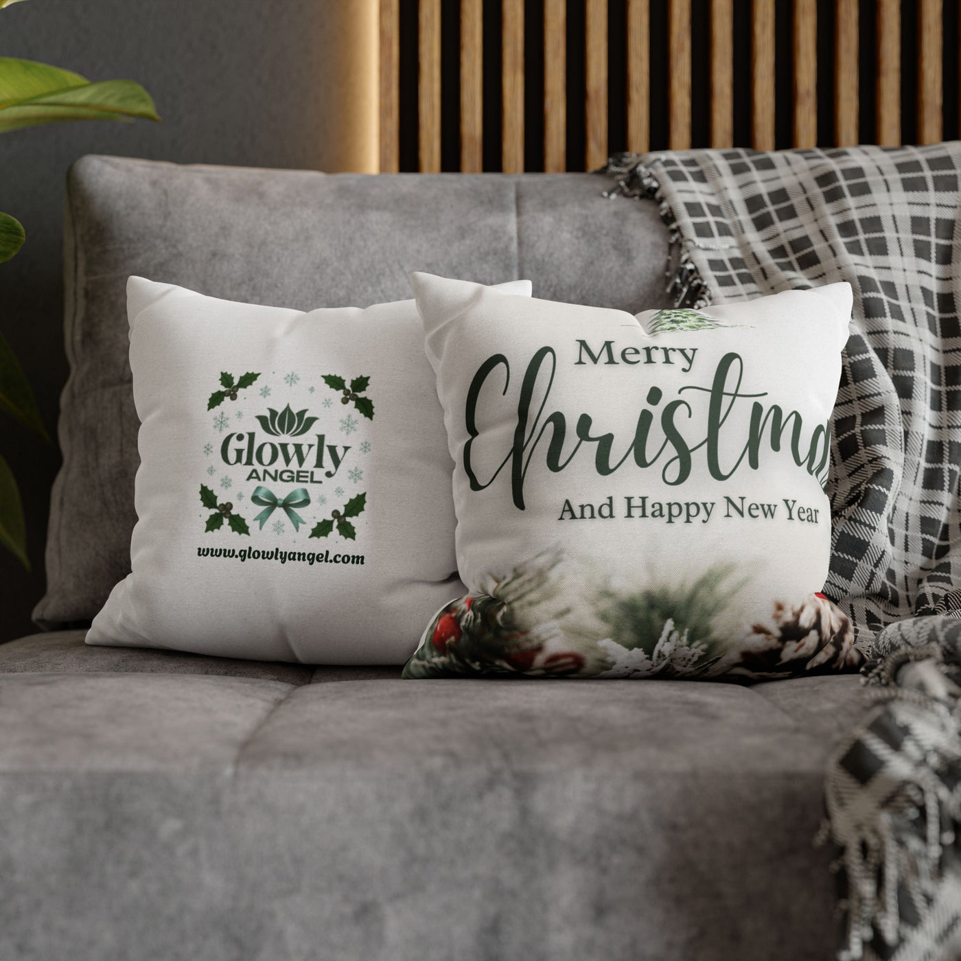 GLOWLYANGEL Christmas Pillowcase